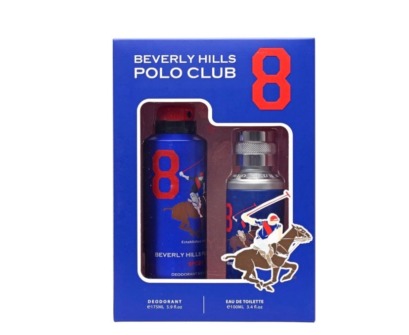 Beverly Hills Polo Club Sport No.8 Set Hombre EDT 100ml+Sport Deodorant 175ml